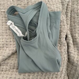 Lululemon green/blue racer back top